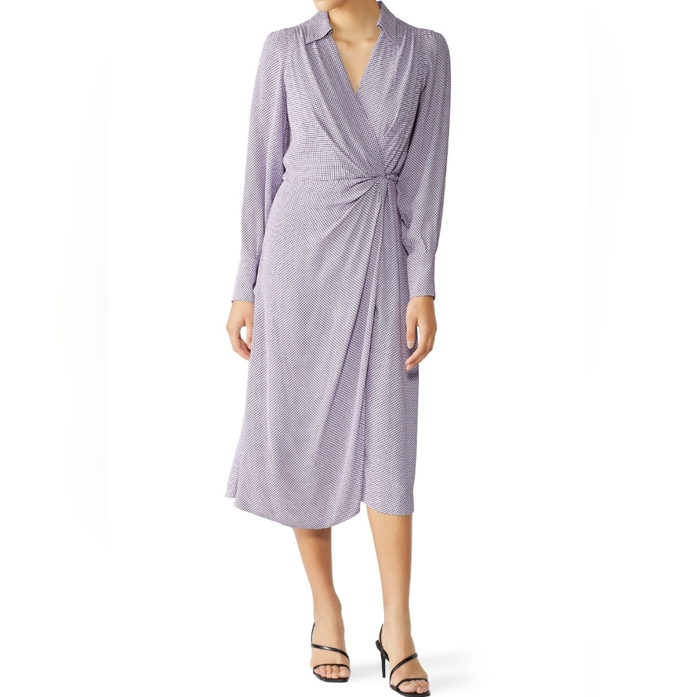 Equipment Gilliane Size 2 Lavender Wrap Dress